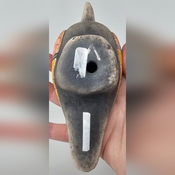 Vintage South Africa Colorful Hoopoe Bird Raku Pottery Statue Figurine Signed - Picture 3 of 10